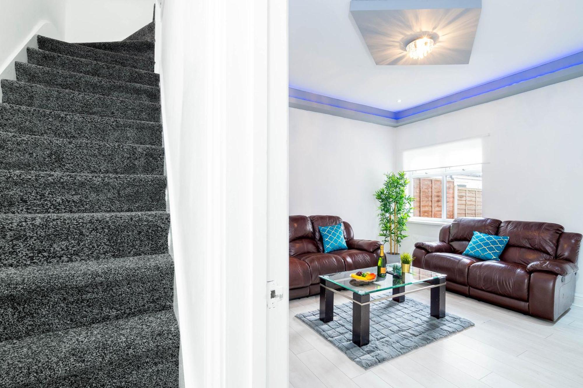 Five Bedroom Townhouse - Near City Centre - Edgbaston - On Street Parking - Wifi - Netflix - 974P Бірмінгем Екстер'єр фото